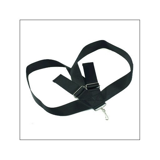 Correia de nylon 180x4 cm. 1 mosquetão e deslizadores.