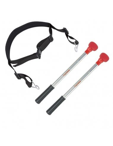 Pack of black strap and 2 clubs for dobra