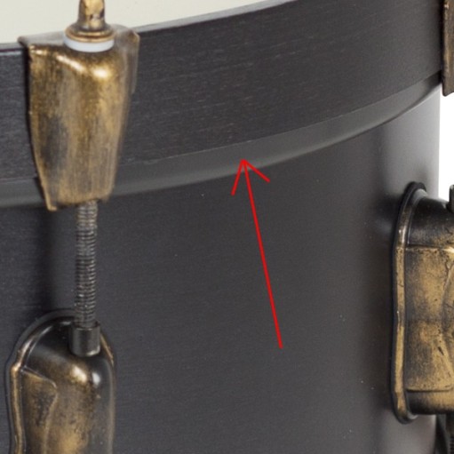 Montagem em remendo com anel colorido