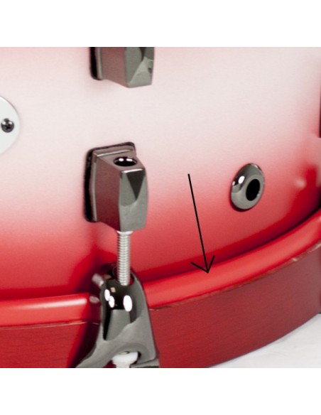 Montagem em remendo com anel colorido