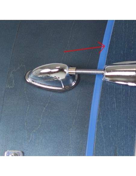 Montagem em remendo com anel colorido