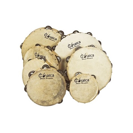 Double tambourine 30 cm p/leather ref.vh01350