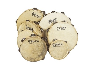 Double tambourine 30 cm p/leather ref.vh01350