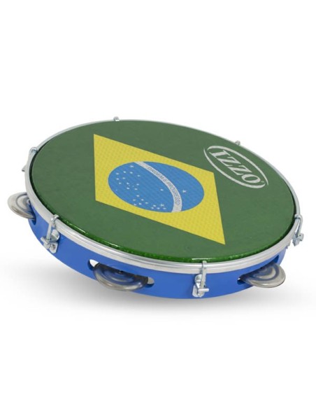 Pandeiro 10" abs blu