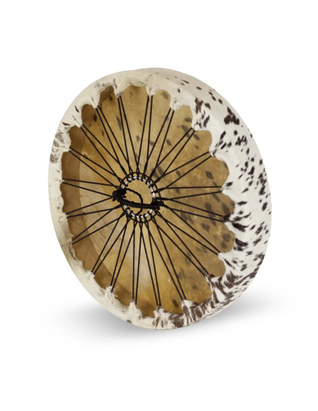 Tamburo sciamanico in pelle con capelli 18" (45 cm) Rif. Vh01580