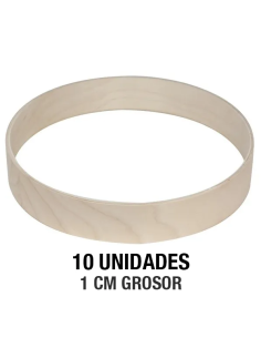 10 Marcos 35x7 cm con 1 cm de grosor para pandero chamanico abedul