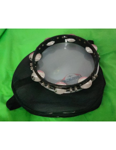 Pandeiro 11" Contemporânea negro con funda