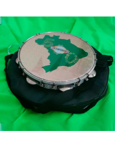 Pandeiro 11" profesional Contemporânea con funda