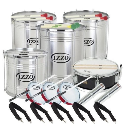 Pack of 10 batucada instruments