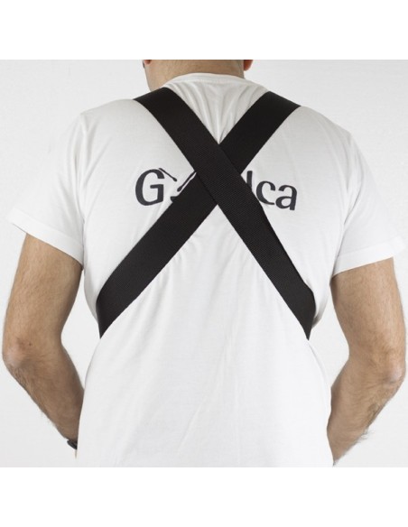 Rif. 723 cinghia per imbracatura per adulti con occhielli e fibbia