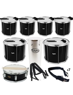 Pack de instrumentos de batucada negros