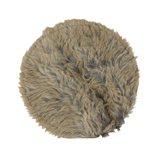 Leather patch 38cm patched with hair ref.08695