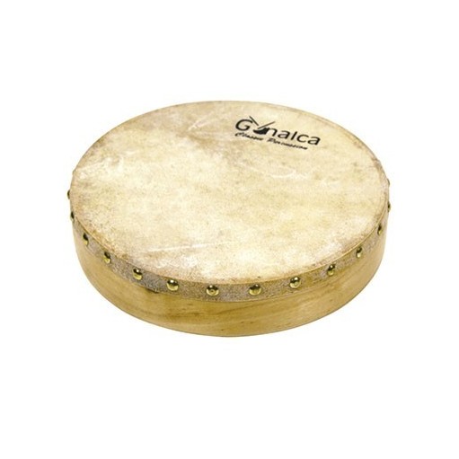 Leather tambourine 25 cm nailed ref.vh01510