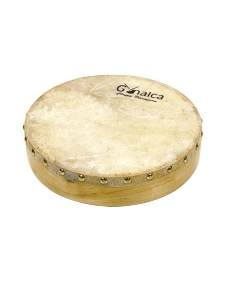 Leather tambourine 25 cm nailed ref.vh01510