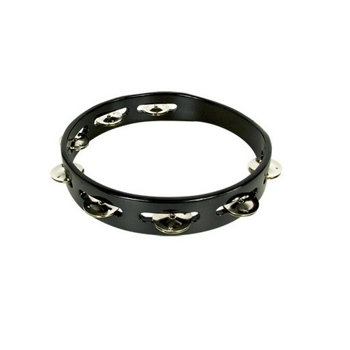 Simple tambourine 25 cm without head black stf5040