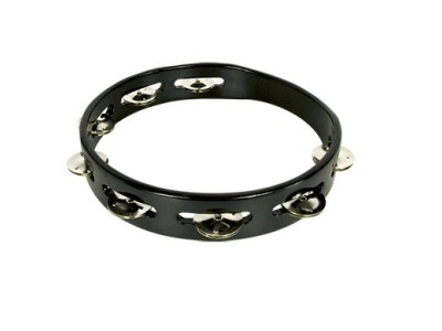 Simple tambourine 25 cm without head black stf5040