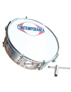 Tamborim 6 "frisado alu - 8 dizaines.