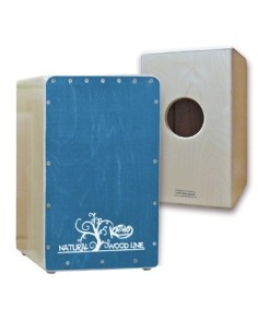 Cassetto infiammabile Linea in legno naturale, blu