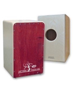 Flamenco cajon nat. woodline, red