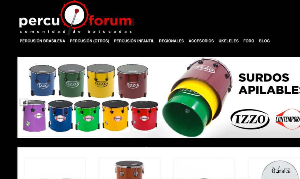 Tienda online de batucadas