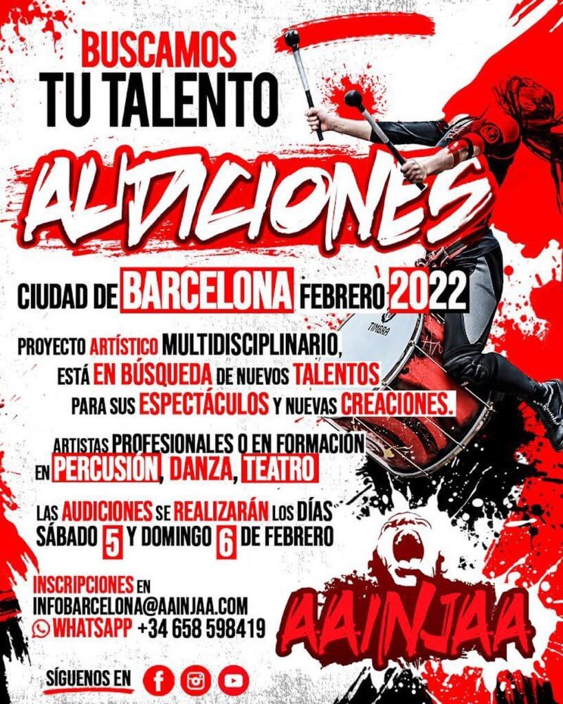 Audiciones AAINJAA en Barcelona