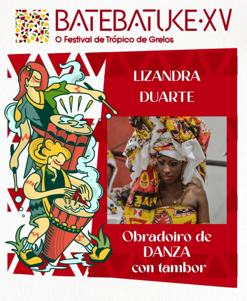 Lizandra en Batebatuke. Danza con tambor